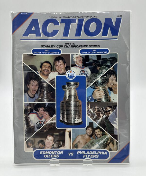 Action Edmonton Oilers Official Program 1987 Stanley Cup Final VS. Flyers